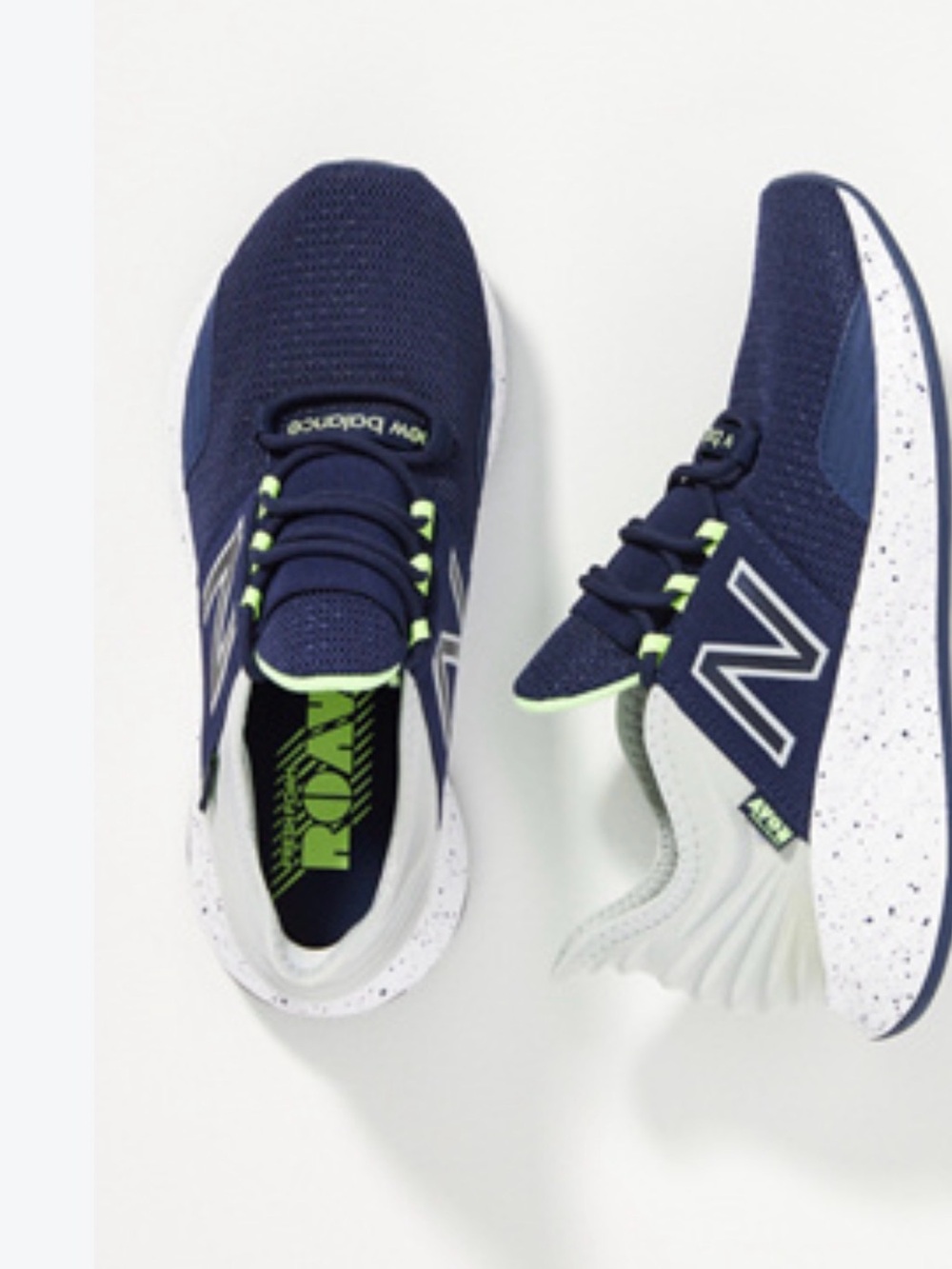 New Balance Navy & Lime Performance Sneakers